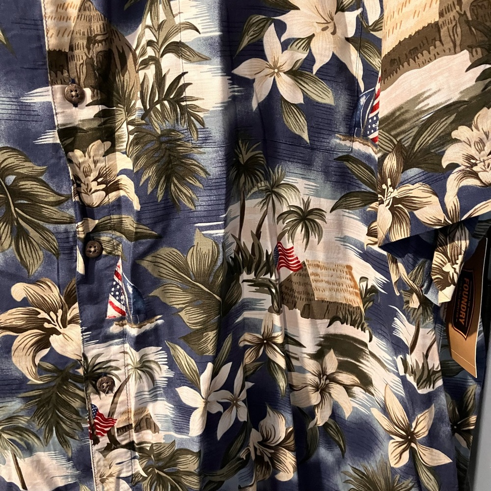 The Foundry Supply Co. Hawaiian Button-Down 2XLT - Picture 2 of 5